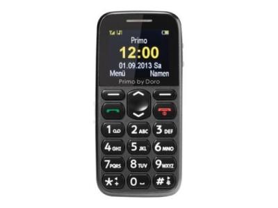 DORO  Primo 215 - T&eacute;l&eacute;phone de service - microSD slot - &Eacute;cran LCD - 160 x 128 pixels - gris 