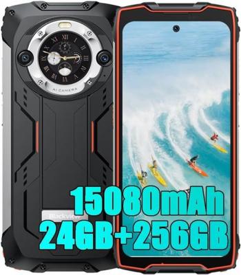 BLACKVIEW FRANCE OFFICIEL Blackview BV9300 Pro - &Eacute;cran principal de 67 pouces et &eacute;cran secondaire rond de 13 pouces Lampe de poche 100LM int&eacute;gr&eacute;e 8/12 Go + 256 Go 15080 mAh 4G Smartphone robuste 8