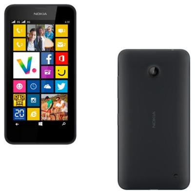 NOKIA Smartphone  Lumia 630, Double SIM, 8 Go, Noir