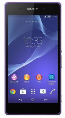 SONY XPERIA Z2 - 4G smartphone - RAM 3 Go / 16 Go - microSD slot - affichage LED - 5.2"" - 1920 x 1080 pixels - rear camera 20,7 MP - violet 