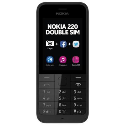 NOKIA T&eacute;l&eacute;phone mobile  220, Double SIM, Noir