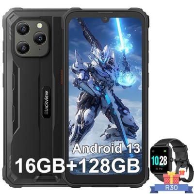 BLACKVIEW  BV5300 Plus T&eacute;l&eacute;phone Portable Incassable Android 13 6,1 128 Go 6580mAh NFC Noir avec Smartwatch  R50 