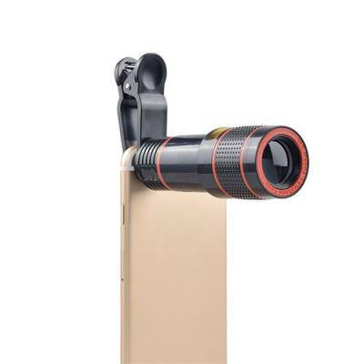 APEXEL T&eacute;l&eacute;objectif T&eacute;lescope 12X pour Android & IOS Smartphone Noir 