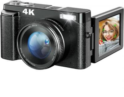 VENDOS85 Appareil Photo Num&eacute;rique Autofocus 48MP 4K noir