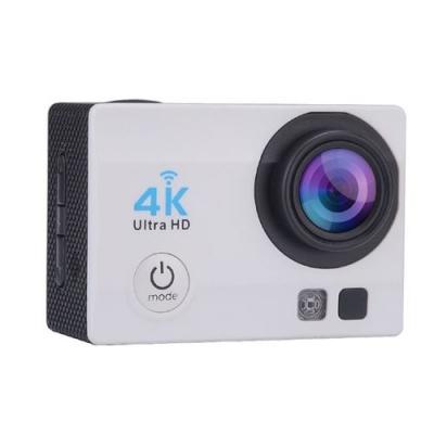 YONIS Cam&eacute;ra Sport 4K 16Mp Etanche Grand Angle 170&deg; Wifi Ecran LCD 2 Pouces HDMI Blanc + SD 16Go
