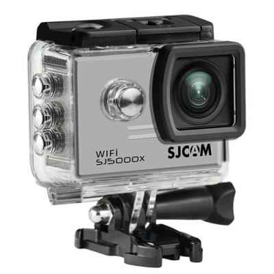 SJCAM Cam&eacute;ra sport SJ5000X WiFi UHD 4K 24FPS Ecran LCD grand angle de 2,0 pouces &agrave; 170 degr&eacute;s Argent 