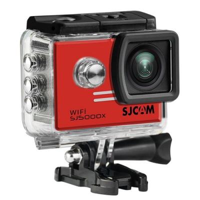 SJCAM Cam&eacute;ra sport SJ5000X WiFi UHD 4K 24FPS Ecran LCD grand angle de 2,0 pouces &agrave; 170 degr&eacute;s rouge 