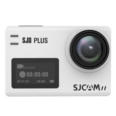  Cam&eacute;ra sport SJCAM SJ8 Plus 4K 30fps Wifi Double &eacute;cran de 2,33 pouces avec grand angle de 170 degr&eacute;s blanc 