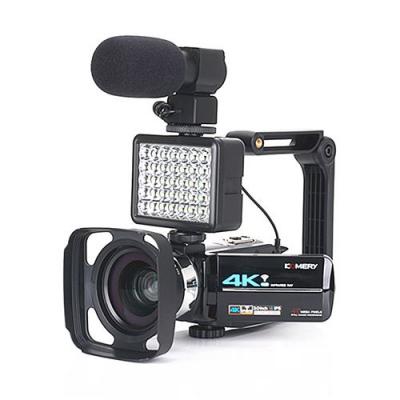  Cam&eacute;scope AF2 4K Ultra HD Avec objectif grand angle microphone &eacute;clairage auxiliaire Noir 