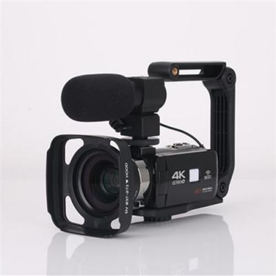  Cam&eacute;scope KOMERY F4 4K Ultra HD Avec pare-soleil microphone objectif grand angle support Noir 