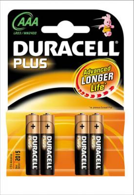 DURACELL  Plus MN2400 - Batterie 4 x type AAA - Alcaline
