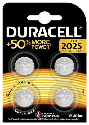 DURACELL  - Batterie CR2025 - Li - 165 mAh (pack de 4) 