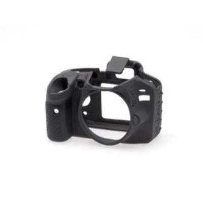 EASYCOVER  Coque Silicone Noir pour Nikon D3300/D3400