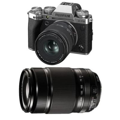FUJIFILM X-T5 SILVER + 16-50mm + 55-200mm 
