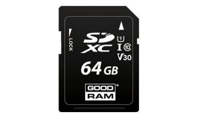 GOODRAM Karta MicroSD  Karta SD 64 Go Class 10 UHS I-S1A0-0640R12