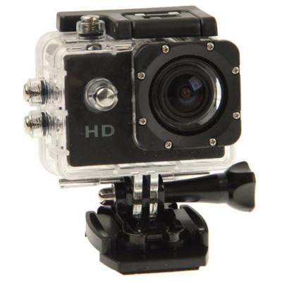 YONIS Mini Cam&eacute;ra Sport HD 720P Etanche 30M Ecran 1.5' Photos Vid&eacute;o Angle 140&deg; Noir + SD 8Go