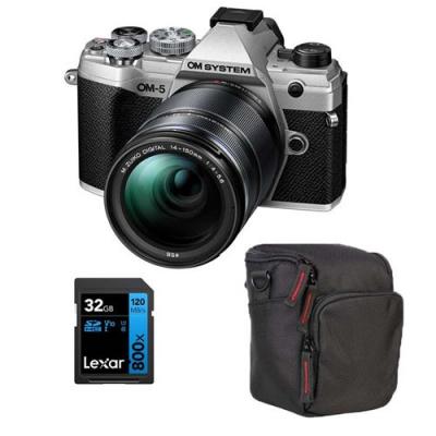 OM  appareil photo hybride system -5 silver + 14-150 II + sd 4go + sac
