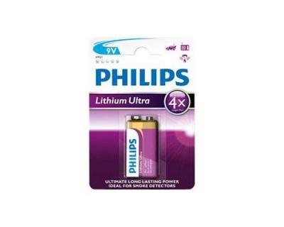 PHILIPS  Lithium Ultra 6FR61LB1A - batterie - 9V - Li x 1