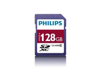 PHILIPS  FM12SD55B - Carte m&eacute;moire flash - 128 Go - Class 10 - SDXC 