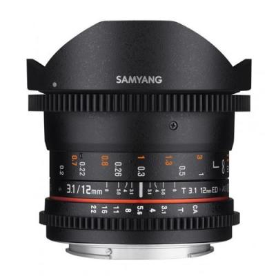 SAMYANG  Objectif Fisheye pour Sony E 12 mm T3.1 VDSLR Noir