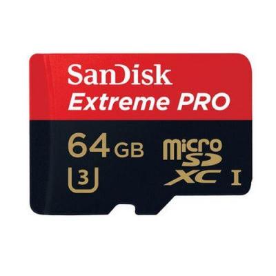 SANDISK Carte M&eacute;moire microSDXC  Extreme PRO UHS-I 64 Go 