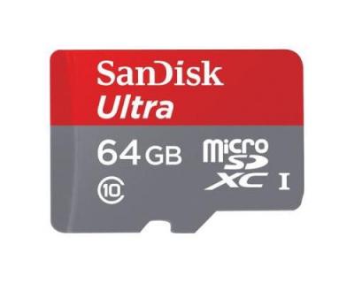 SANDISK  Mobile Ultra - carte m&eacute;moire flash - 64 Go - microSDXC UHS-I 