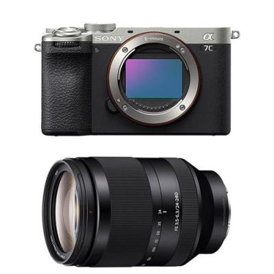 SONY  appareil photo hybride alpha 7c II silver + fe 24-240 