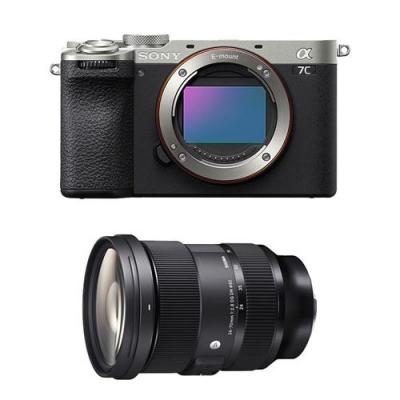 SONY  appareil photo hybride alpha 7c II silver + sigma 24-70 f/2.8 art fe 