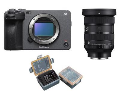 SONY FX3 A Bo&icirc;tier +objectif Sigma 24-70 mm f/2.8 DG DN II Art ( E)+ Kingma batterie ( NP-FZ100)