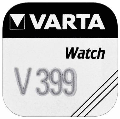 VARTA  Lot de 3 Piles oxyde argent pour montres V399 (SR57), High Drain 