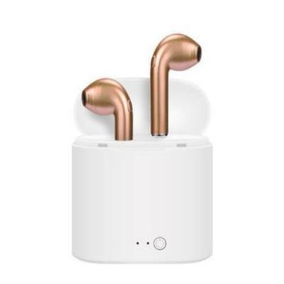  Ecouteurs Bluetooth or i7 avec boitier de charge