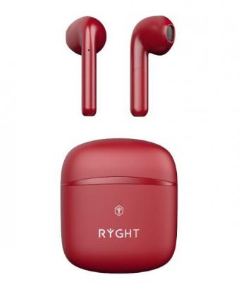 RYGHT  Ways - &Eacute;couteurs sans fil avec micro - intra-auriculaire - Bluetooth - rouge