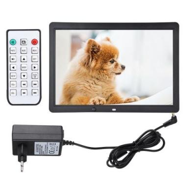 GENERIQUE 15.4 Cadre photo num&eacute;rique HD avec d&eacute;tection de mouvement et t&eacute;l&eacute;commande (Black) 