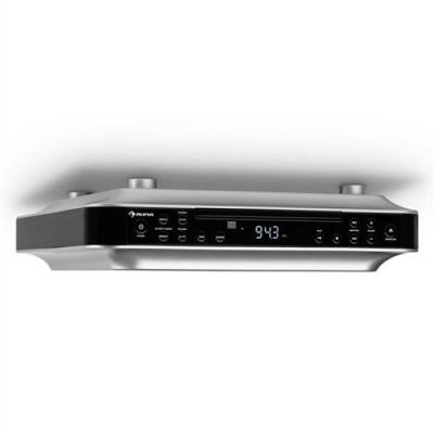 AUNA  krcd-100 bt radio de cuisine encastrable bluetooth cd mp3 aux - noir 