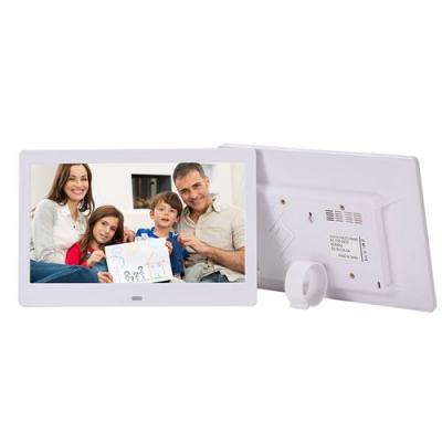  Cadre photo num&eacute;rique 10 pouces Grand &eacute;cran 1280*800P USB TF avec t&eacute;l&eacute;commande -Blanc 