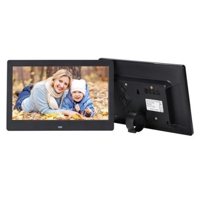  Cadre photo num&eacute;rique 10 pouces Grand &eacute;cran 1280*800P USB TF avec t&eacute;l&eacute;commande -Noir 