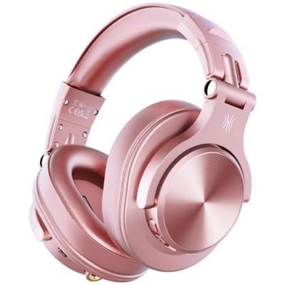 ONEODIO Casque audio bluetooth 5.2 studio dj 72h autonomie - fusion a70 - Rose