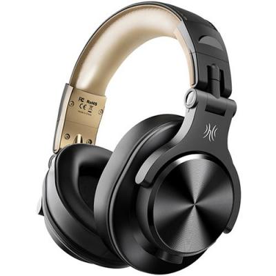 ONEODIO Casque audio bluetooth 5.2 studio dj 72h autonomie - fusion a70 - Or
