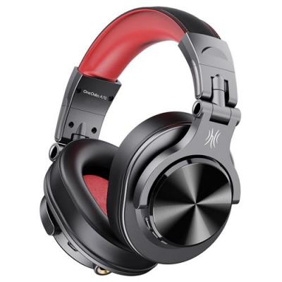 ONEODIO Casque audio bluetooth 5.2 studio dj 72h autonomie - fusion a70 - Rouge