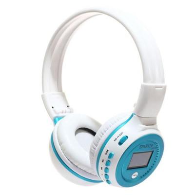 YONIS  Casque Audio Bluetooth Sans Fil LED - Bleu