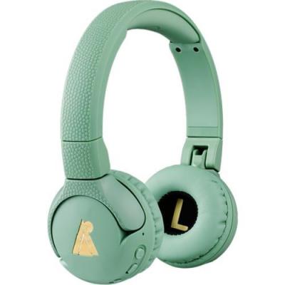 POGS Casque Audio  The Gecko 201GR Sans Fil Bluetooth 85dB Pliable L&eacute;ger Vert