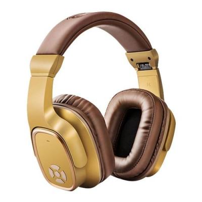 YONIS Casque Audio Sans Fil Bluetooth 5.0 Avec Micro TF USB AUX FM Argent&eacute; Marron 