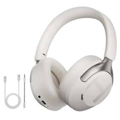 Casque sans fil Bluetooth 6.0, r&eacute;duction de bruit 50 dB, audio spatial 3D, LDAC - Blanc
