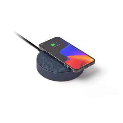 NONE Enceinte Bluetooth et Station de charge OSLO ENERGY PLUS Similicuir Bleu nuit