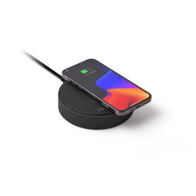 LEXON Enceinte Bluetooth et Station de charge OSLO ENERGY PLUS Similicuir Noir mat