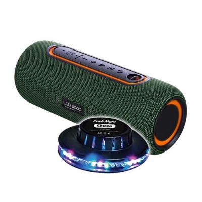 LEDWOOD Enceinte Nomade XTREM140 LD-XT140BT-GREEN, 100W/10W RMS, Bluetooth 5.0, TWS, Etanche IPX5, Autono. 6H, Jeu Lumi&egrave;re Ovni