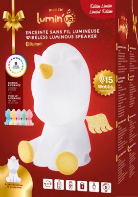 BIGBEN Enceinte Licorne lumineuse  Lumin'US Edition Limit&eacute;e 2019