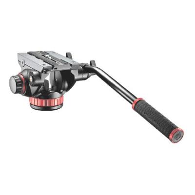 MANFROTTO  mvh502ah rotule pro vid&eacute;o fluide avec base plate noir