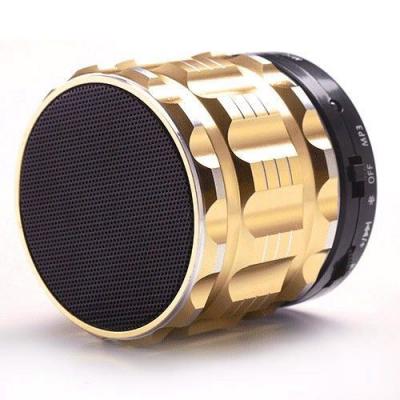 YONIS Mini Enceinte Bluetooth Portable Smartphone Carte Micro SD Kit Mains Libres Dor&eacute; + SD 8Go
