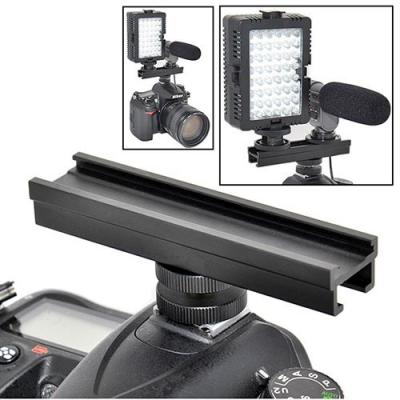  Monture Sabot Photo Extension Barre 20cm Rail Femelle pour Torche Microphone..